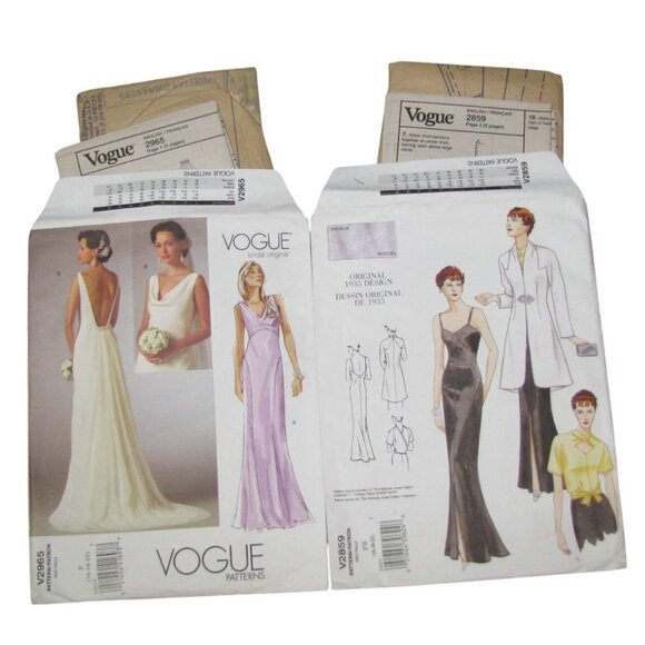 Vogue Other - Vogue Patterns Wedding & Vintage Dress Sewing Patterns Sizes 18-22 For Creative